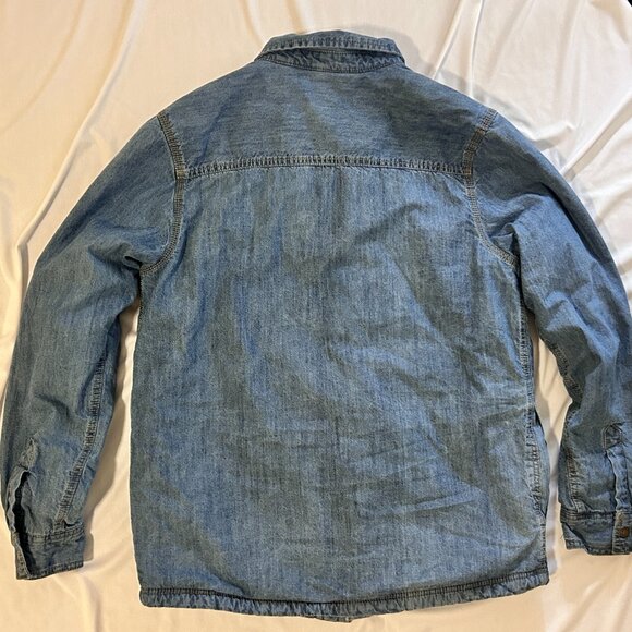 Buffalo David Bitton Shirt Jacket Jadin in Blue Size M - Picture 4 of 6